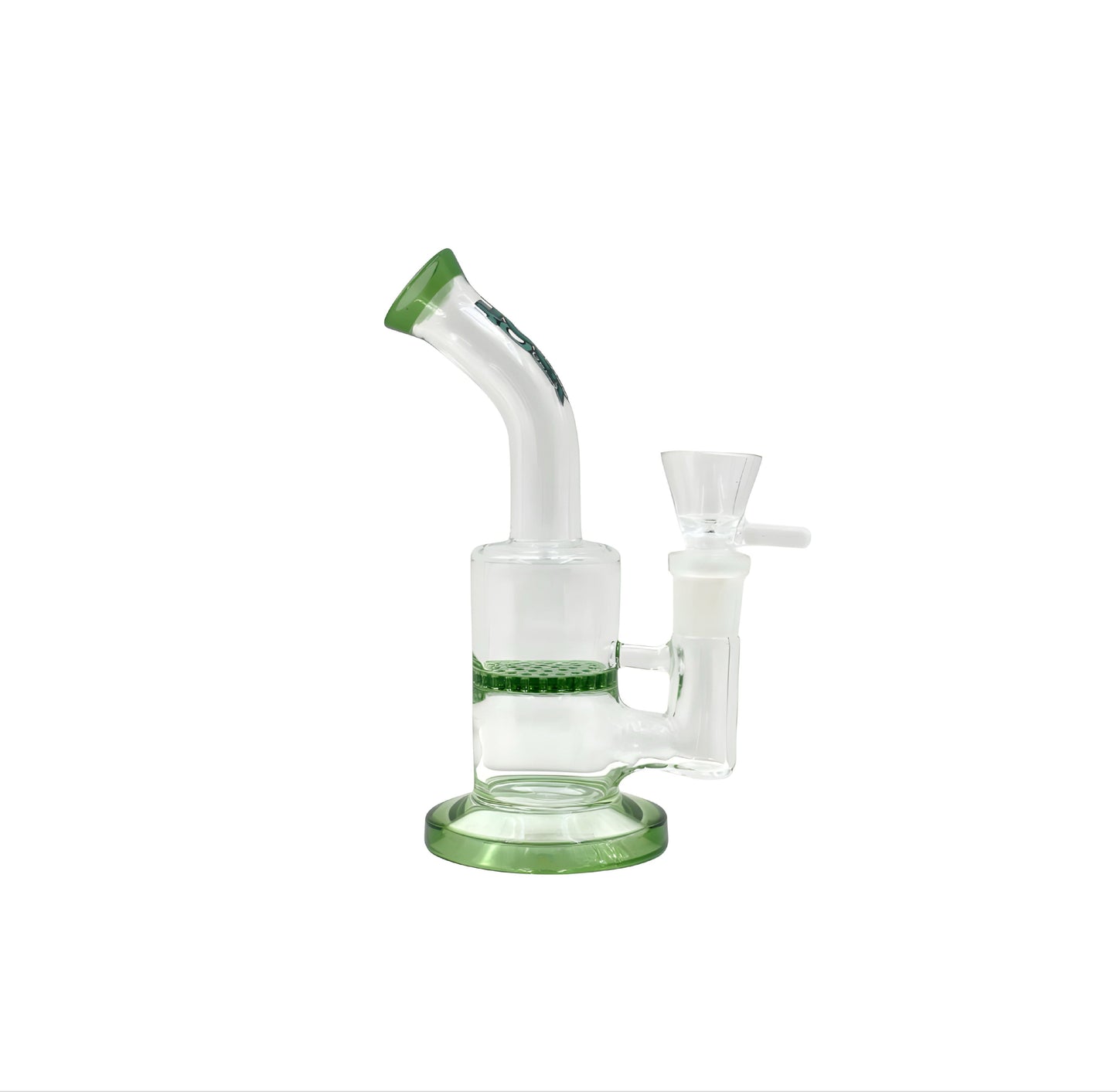 Rock Glass 6" Honeycomb Water Pipe