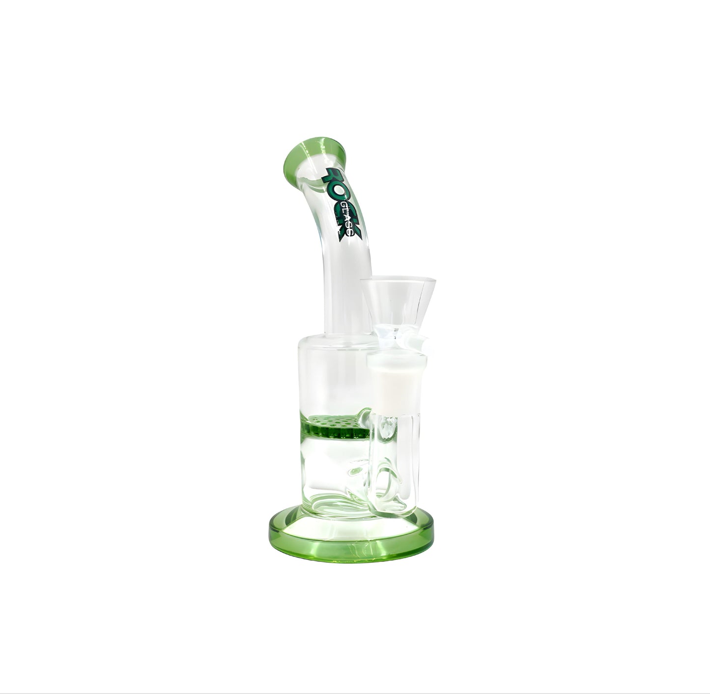 Rock Glass 6" Honeycomb Water Pipe